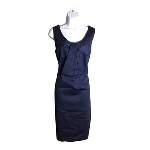 Boden Women Cotton Sleeveless Bow Shift Dress Women's Size 10 Blue